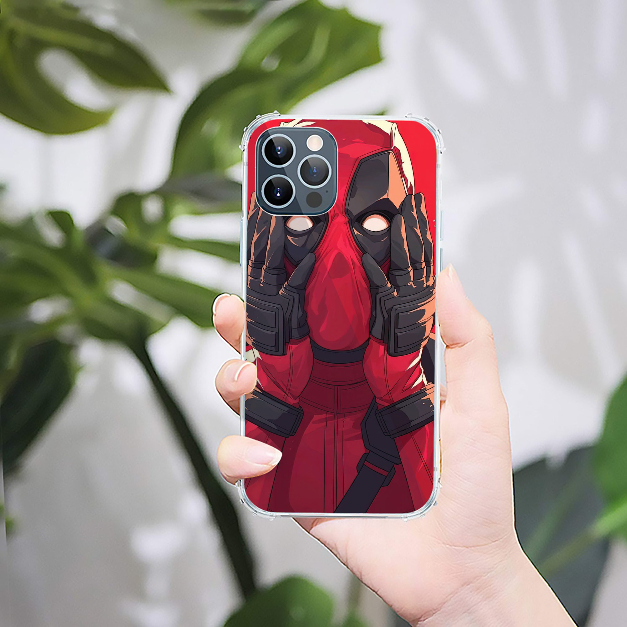 （画像用） Deadpool デッドプール 【iPhone 12シリーズ対応】透明スマホケース（クリアソフトケース）